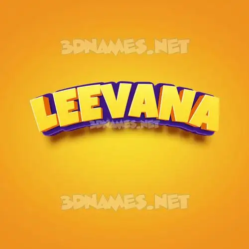 leevana in Orange Toon style - 3D name wallpaper leevana in Orange Toon style - 3D name wallpaper