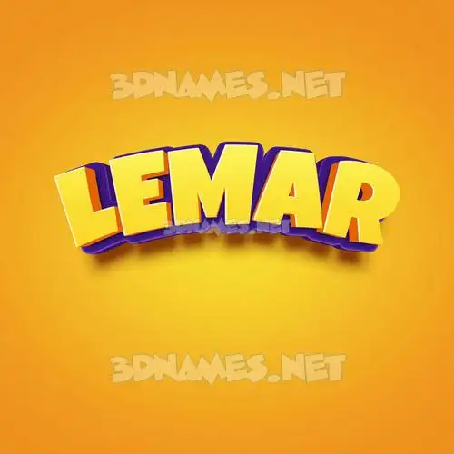 lemar in Orange Toon style - 3D name wallpaper lemar in Orange Toon style - 3D name wallpaper