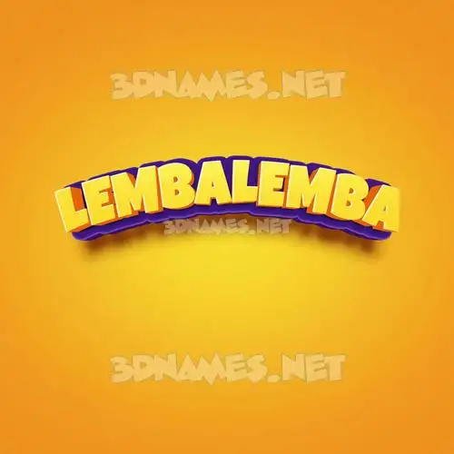 lembalemba in Orange Toon style - 3D name wallpaper lembalemba in Orange Toon style - 3D name wallpaper