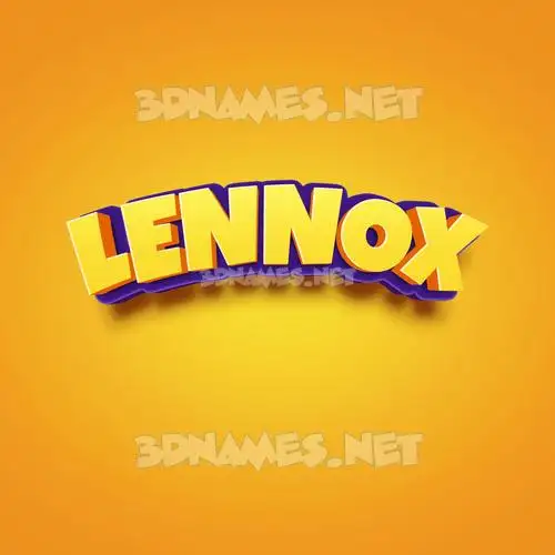 lennox in Orange Toon style - 3D name wallpaper lennox in Orange Toon style - 3D name wallpaper