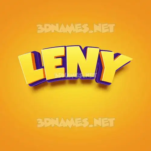 leny in Orange Toon style - 3D name wallpaper leny in Orange Toon style - 3D name wallpaper