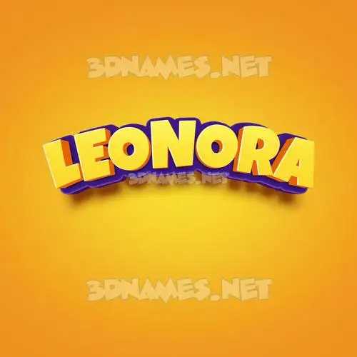 leonora in Orange Toon style - 3D name wallpaper leonora in Orange Toon style - 3D name wallpaper