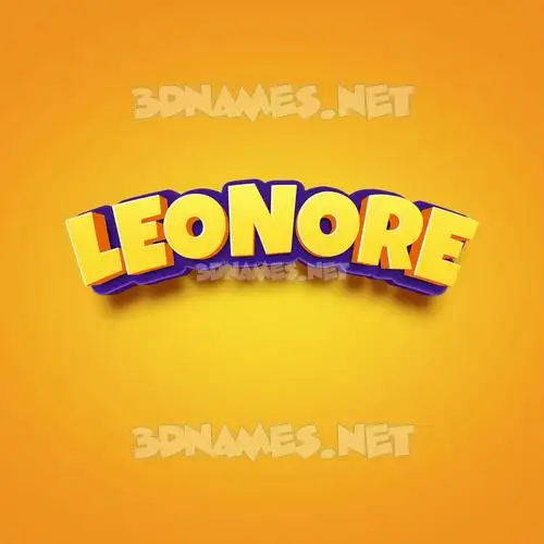 leonore in Orange Toon style - 3D name wallpaper leonore in Orange Toon style - 3D name wallpaper