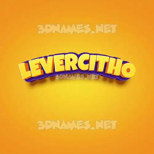 levercitho in Orange Toon style - 3D name wallpaper levercitho in Orange Toon style - 3D name wallpaper