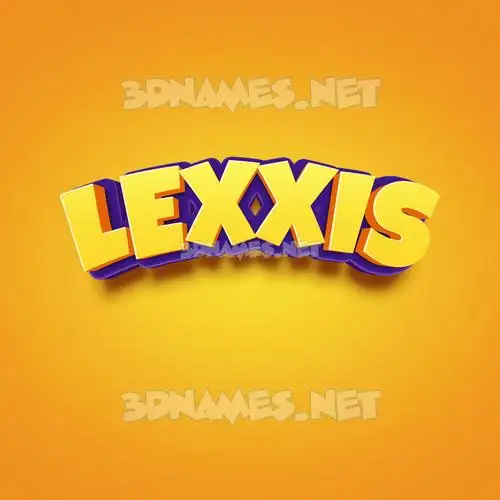 lexxis in Orange Toon style - 3D name wallpaper lexxis in Orange Toon style - 3D name wallpaper