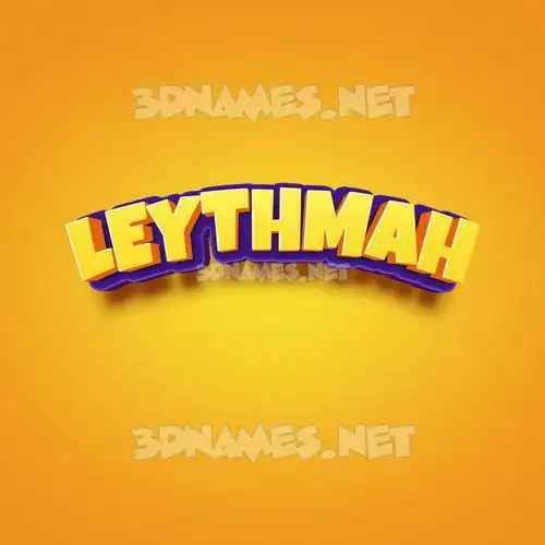leythmah in Orange Toon style - 3D name wallpaper leythmah in Orange Toon style - 3D name wallpaper