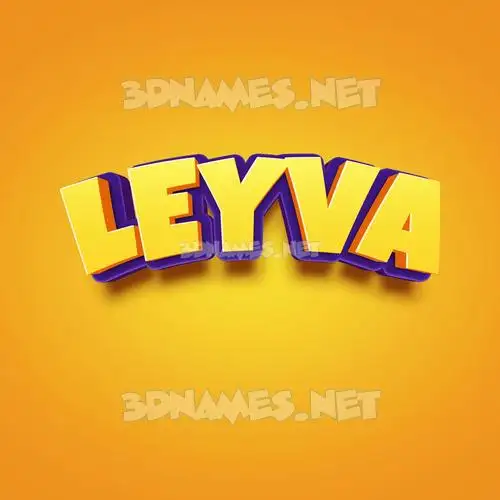 leyva in Orange Toon style - 3D name wallpaper leyva in Orange Toon style - 3D name wallpaper