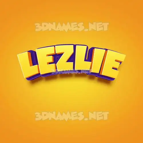 lezlie in Orange Toon style - 3D name wallpaper lezlie in Orange Toon style - 3D name wallpaper