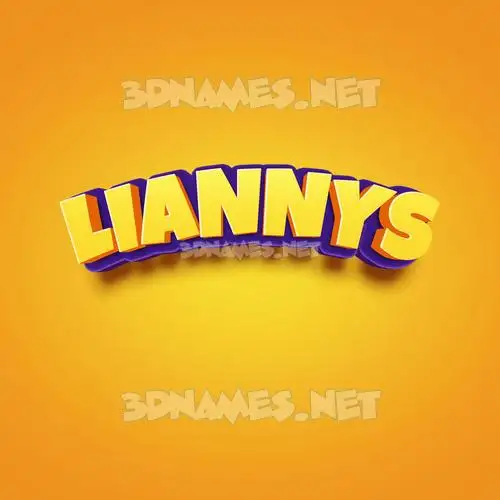 liannys in Orange Toon style - 3D name wallpaper liannys in Orange Toon style - 3D name wallpaper