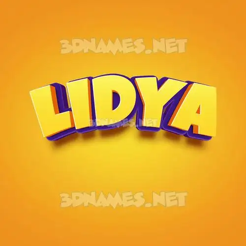 lidya in Orange Toon style - 3D name wallpaper lidya in Orange Toon style - 3D name wallpaper