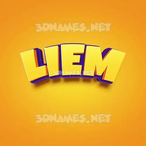 liem in Orange Toon style - 3D name wallpaper liem in Orange Toon style - 3D name wallpaper