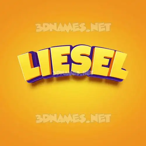 liesel in Orange Toon style - 3D name wallpaper liesel in Orange Toon style - 3D name wallpaper