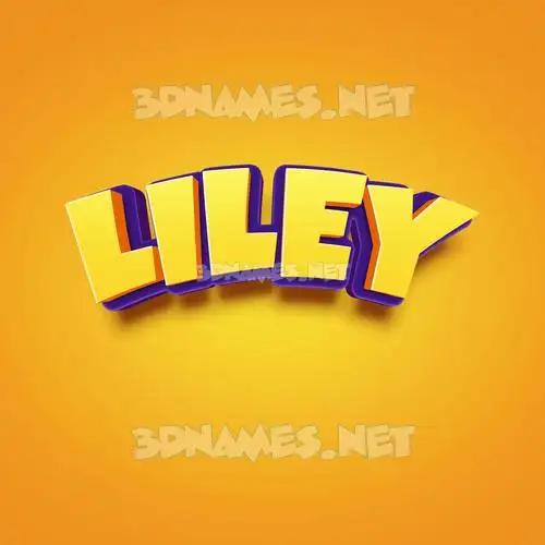 liley in Orange Toon style - 3D name wallpaper liley in Orange Toon style - 3D name wallpaper