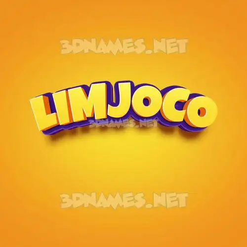 limjoco in Orange Toon style - 3D name wallpaper limjoco in Orange Toon style - 3D name wallpaper