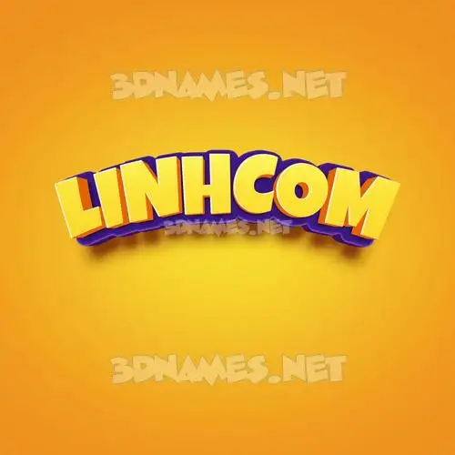 linhcom in Orange Toon style - 3D name wallpaper linhcom in Orange Toon style - 3D name wallpaper