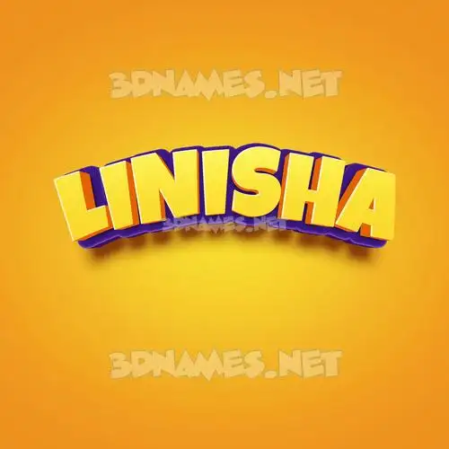 linisha in Orange Toon style - 3D name wallpaper linisha in Orange Toon style - 3D name wallpaper