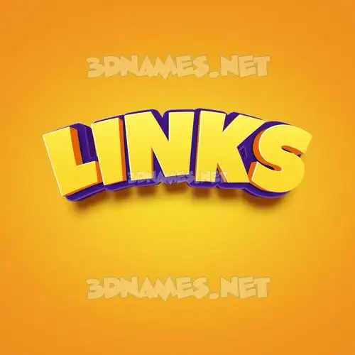 links in Orange Toon style - 3D name wallpaper links in Orange Toon style - 3D name wallpaper