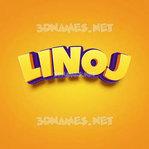 linoj in Orange Toon style - 3D name wallpaper linoj in Orange Toon style - 3D name wallpaper