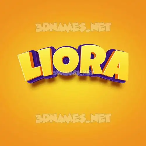 liora in Orange Toon style - 3D name wallpaper liora in Orange Toon style - 3D name wallpaper