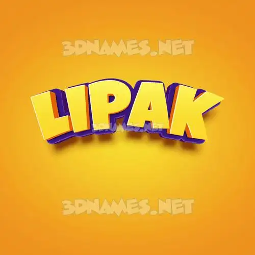 lipak in Orange Toon style - 3D name wallpaper lipak in Orange Toon style - 3D name wallpaper