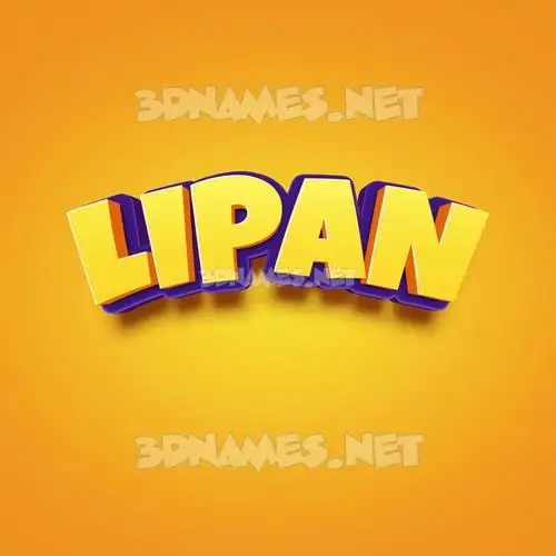 lipan in Orange Toon style - 3D name wallpaper lipan in Orange Toon style - 3D name wallpaper
