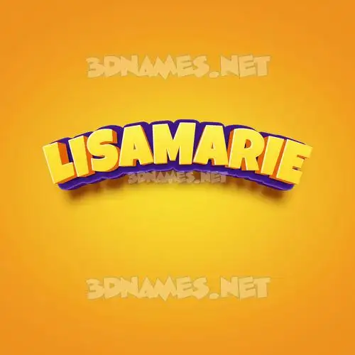 lisamarie in Orange Toon style - 3D name wallpaper lisamarie in Orange Toon style - 3D name wallpaper
