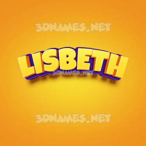 lisbeth in Orange Toon style - 3D name wallpaper lisbeth in Orange Toon style - 3D name wallpaper