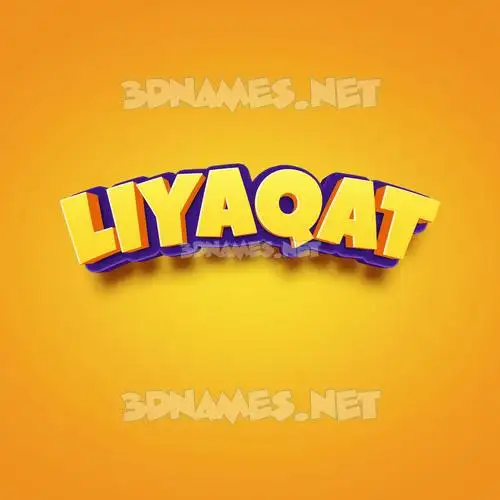 liyaqat in Orange Toon style - 3D name wallpaper liyaqat in Orange Toon style - 3D name wallpaper