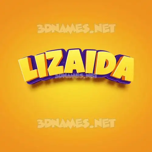 lizaida in Orange Toon style - 3D name wallpaper lizaida in Orange Toon style - 3D name wallpaper