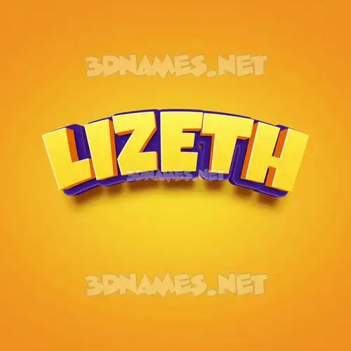 lizeth in Orange Toon style - 3D name wallpaper lizeth in Orange Toon style - 3D name wallpaper