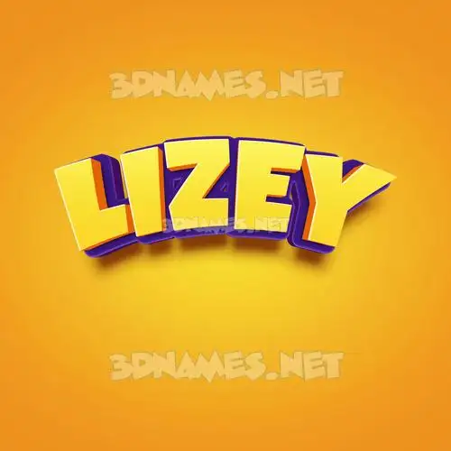 lizey in Orange Toon style - 3D name wallpaper lizey in Orange Toon style - 3D name wallpaper