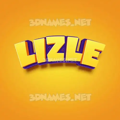 lizle in Orange Toon style - 3D name wallpaper lizle in Orange Toon style - 3D name wallpaper