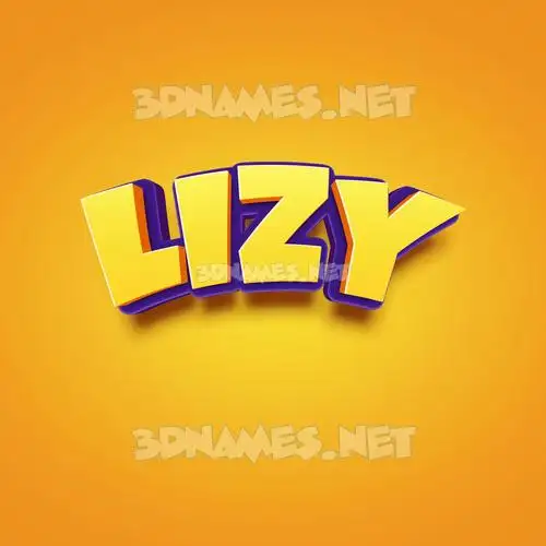 lizy in Orange Toon style - 3D name wallpaper lizy in Orange Toon style - 3D name wallpaper