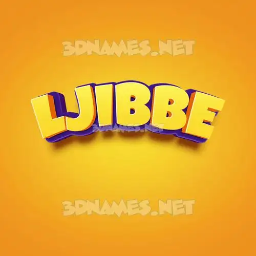 ljibbe in Orange Toon style - 3D name wallpaper ljibbe in Orange Toon style - 3D name wallpaper
