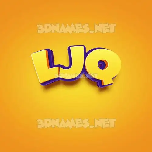 ljq in Orange Toon style - 3D name wallpaper ljq in Orange Toon style - 3D name wallpaper