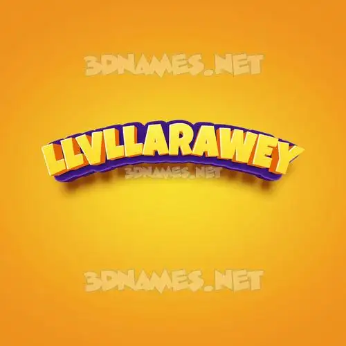 llvllarawey in Orange Toon style - 3D name wallpaper llvllarawey in Orange Toon style - 3D name wallpaper