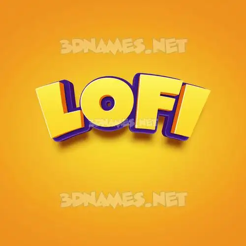 lofi in Orange Toon style - 3D name wallpaper lofi in Orange Toon style - 3D name wallpaper