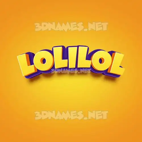 lolilol in Orange Toon style - 3D name wallpaper lolilol in Orange Toon style - 3D name wallpaper