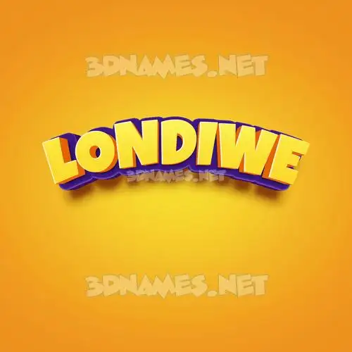 londiwe in Orange Toon style - 3D name wallpaper londiwe in Orange Toon style - 3D name wallpaper