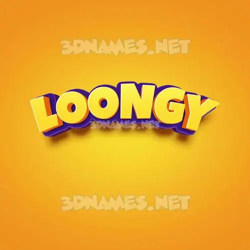 loongy in Orange Toon style - 3D name wallpaper loongy in Orange Toon style - 3D name wallpaper