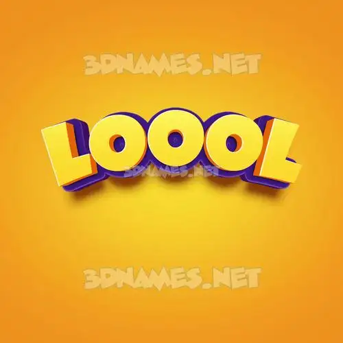 loool in Orange Toon style - 3D name wallpaper loool in Orange Toon style - 3D name wallpaper