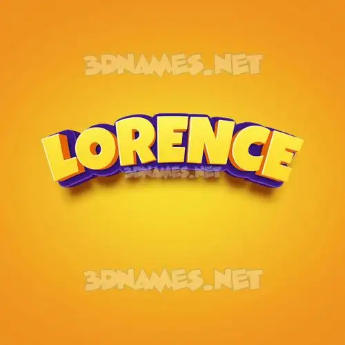 lorence in Orange Toon style - 3D name wallpaper lorence in Orange Toon style - 3D name wallpaper
