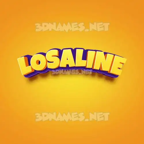 losaline in Orange Toon style - 3D name wallpaper losaline in Orange Toon style - 3D name wallpaper