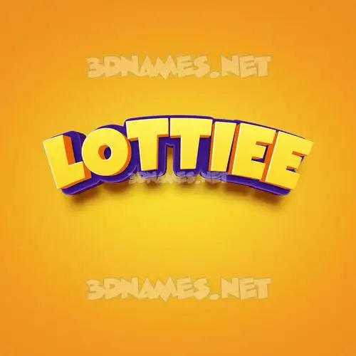lottiee in Orange Toon style - 3D name wallpaper lottiee in Orange Toon style - 3D name wallpaper