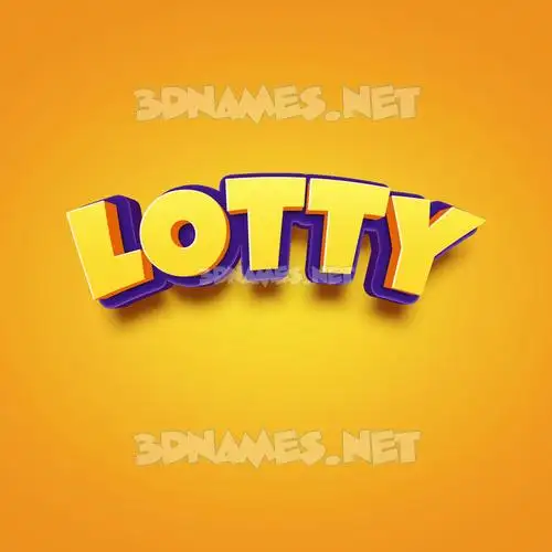 lotty in Orange Toon style - 3D name wallpaper lotty in Orange Toon style - 3D name wallpaper