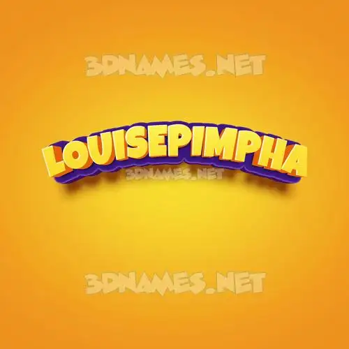 louisepimpha in Orange Toon style - 3D name wallpaper louisepimpha in Orange Toon style - 3D name wallpaper