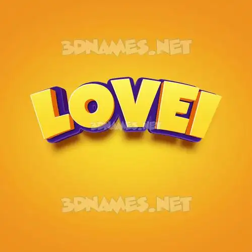 lovei in Orange Toon style - 3D name wallpaper lovei in Orange Toon style - 3D name wallpaper