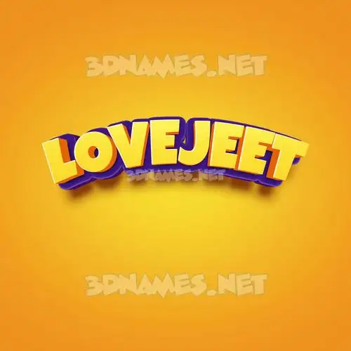 lovejeet in Orange Toon style - 3D name wallpaper lovejeet in Orange Toon style - 3D name wallpaper