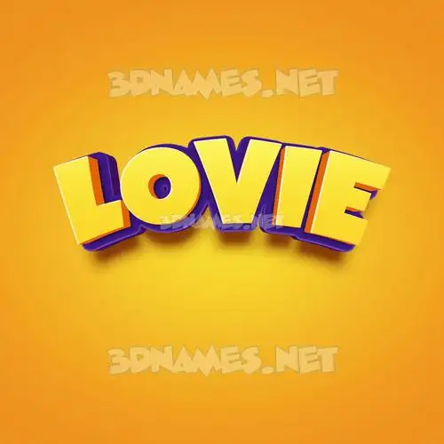 lovie in Orange Toon style - 3D name wallpaper lovie in Orange Toon style - 3D name wallpaper