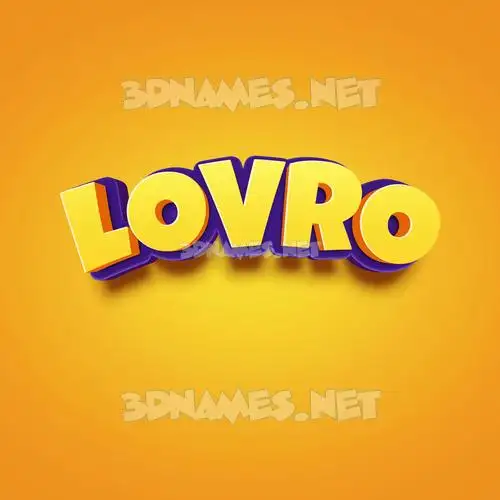 lovro in Orange Toon style - 3D name wallpaper lovro in Orange Toon style - 3D name wallpaper